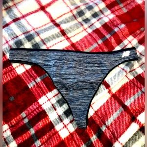 New Balance black and white marble thong undies nwot